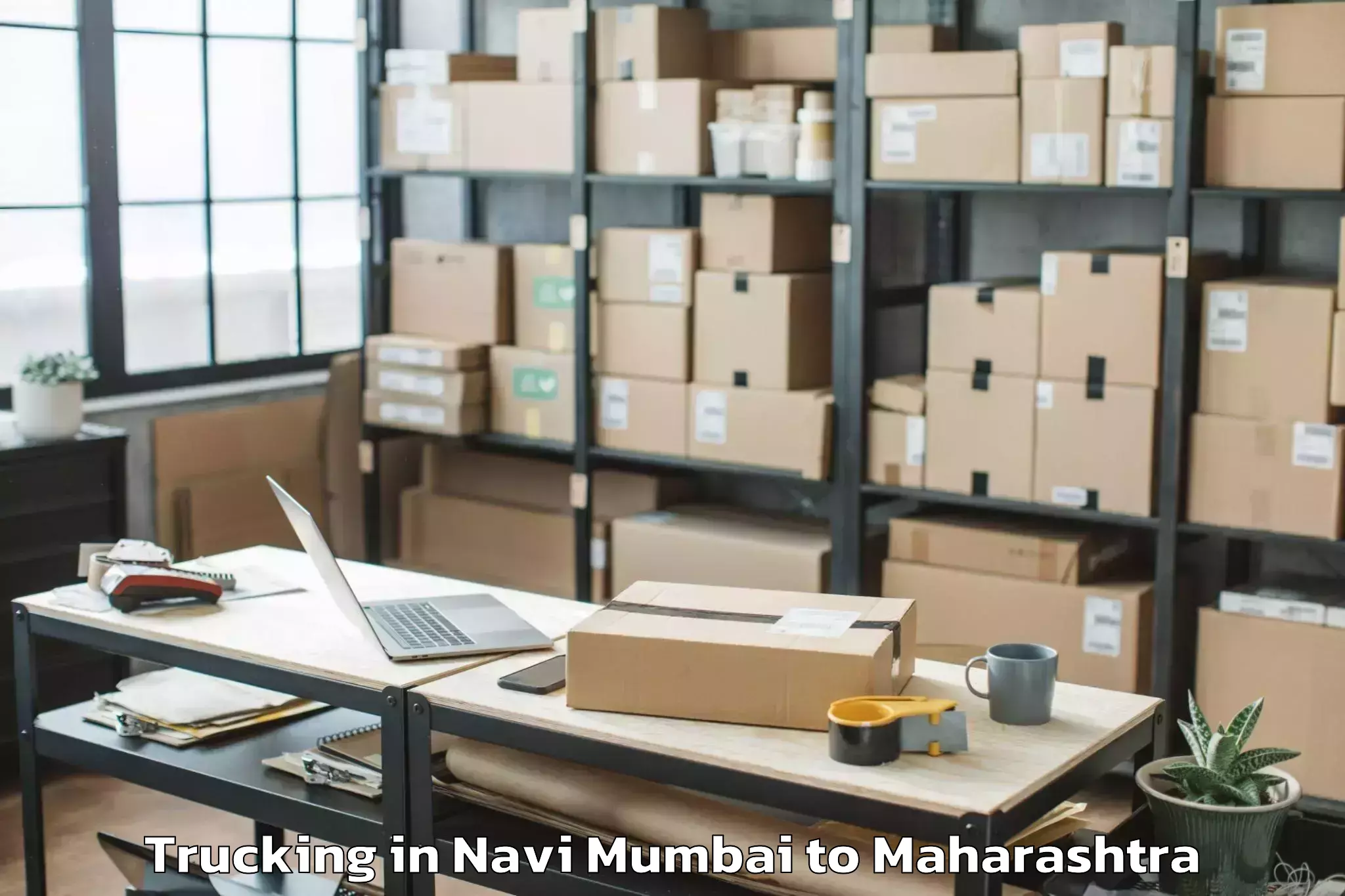 Book Navi Mumbai to Daryapur Trucking Online